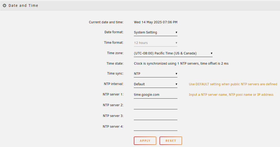 Barra de herramientas - Configuraciones